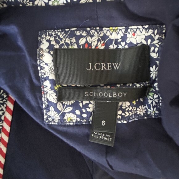 J. Crew Liberty Art Fabrics Meadow Floral Schoolboy Blazer and Toothpick Jeans - Picture 4 of 14
